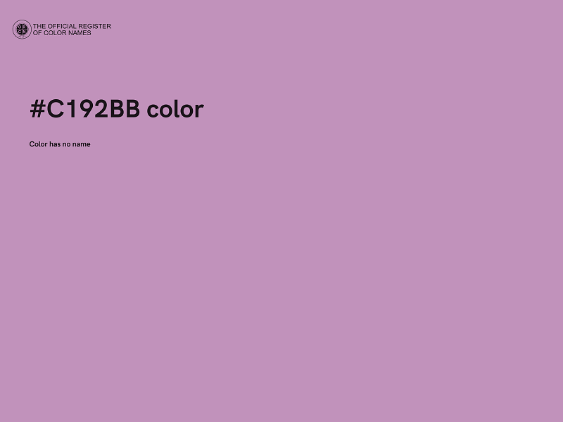 #C192BB color image