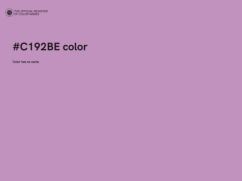 #C192BE color image