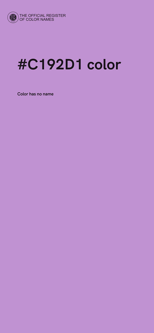 #C192D1 color image