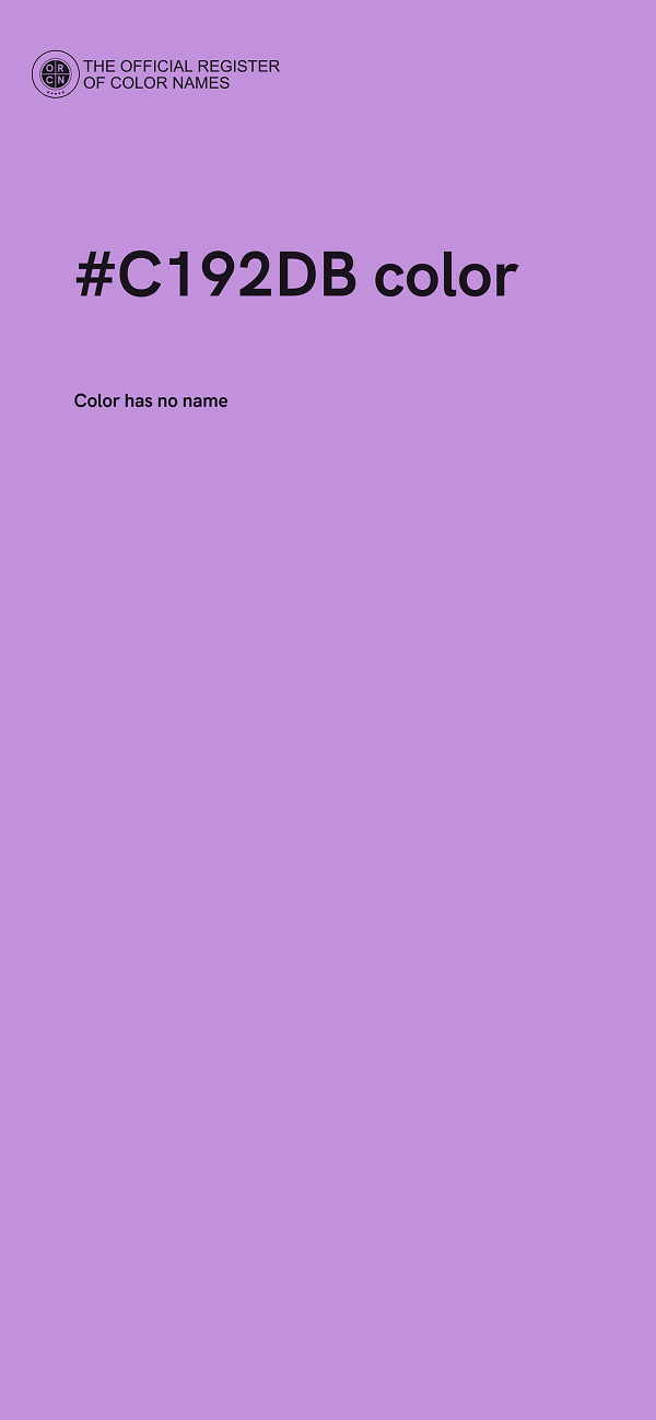 #C192DB color image