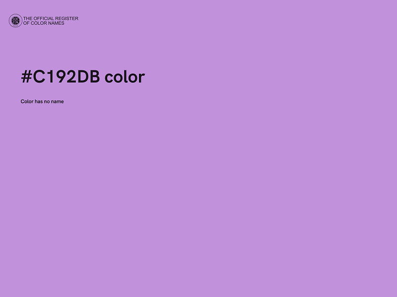 #C192DB color image