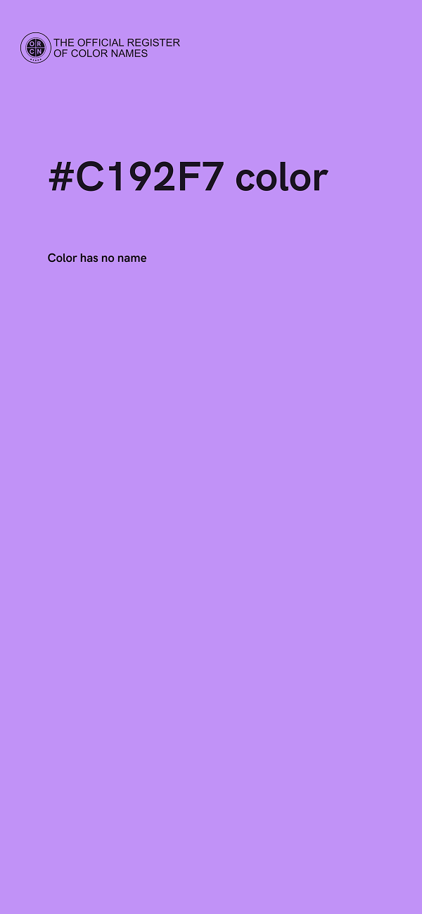 #C192F7 color image