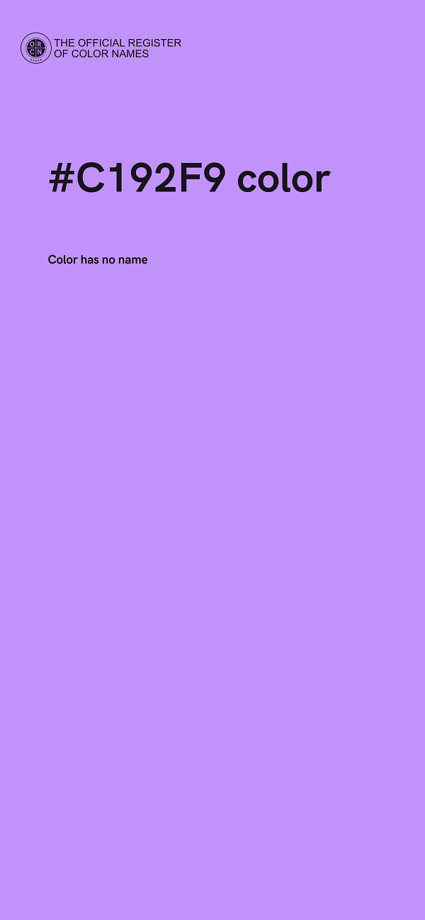 #C192F9 color image