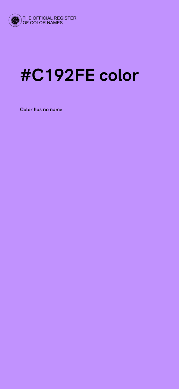 #C192FE color image