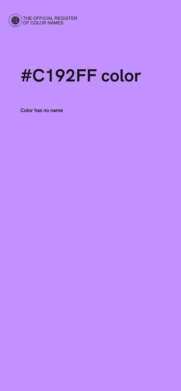 #C192FF color image