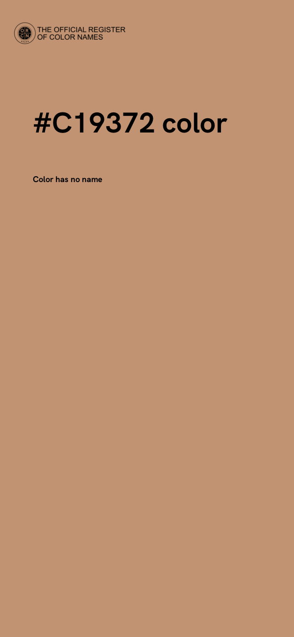 #C19372 color image