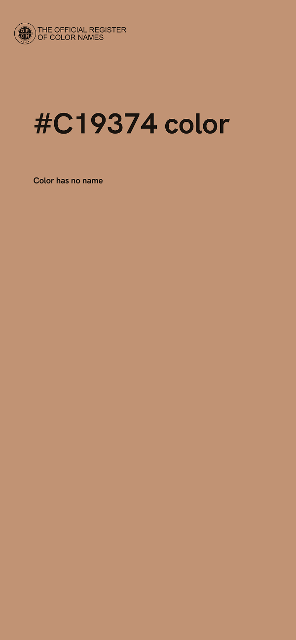 #C19374 color image