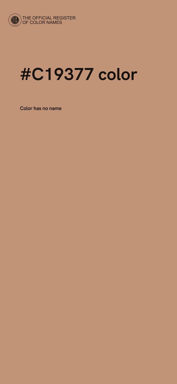 #C19377 color image