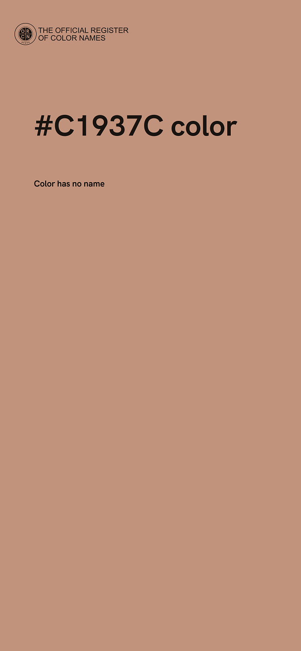 #C1937C color image
