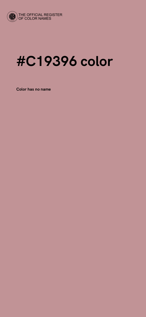 #C19396 color image