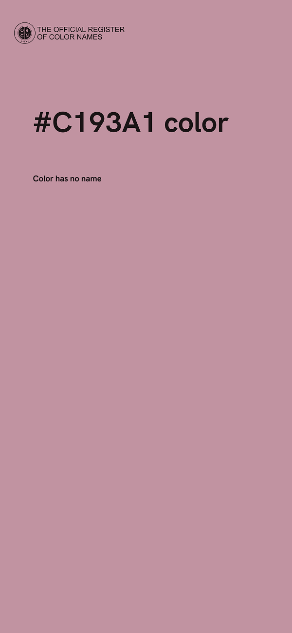 #C193A1 color image
