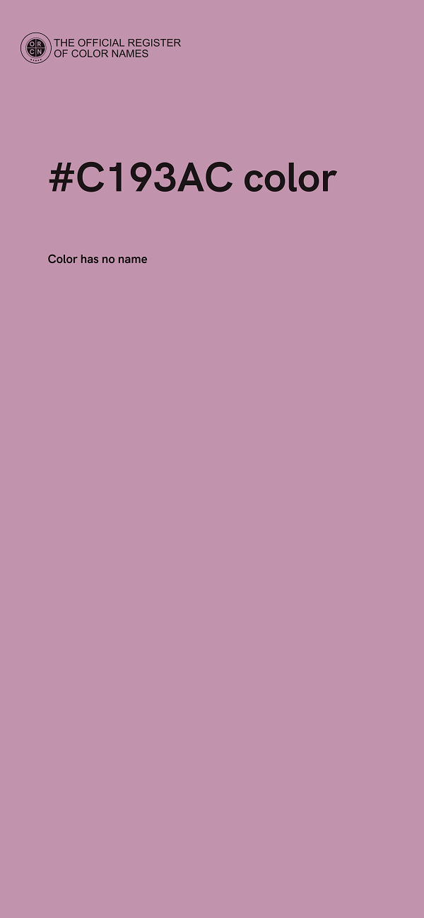 #C193AC color image