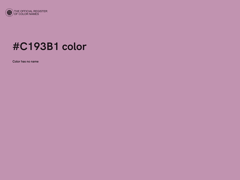 #C193B1 color image