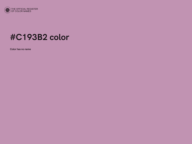 #C193B2 color image