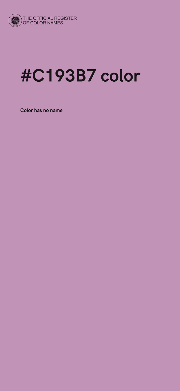 #C193B7 color image