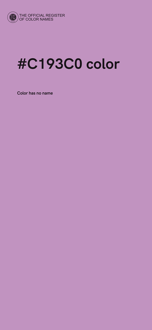 #C193C0 color image
