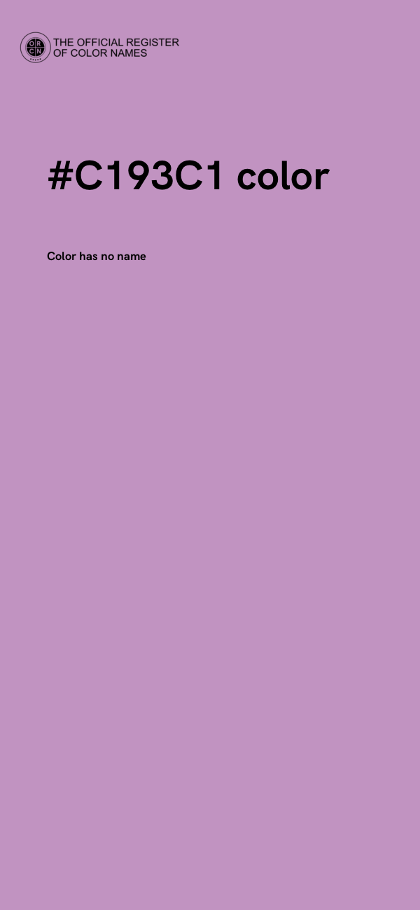 #C193C1 color image