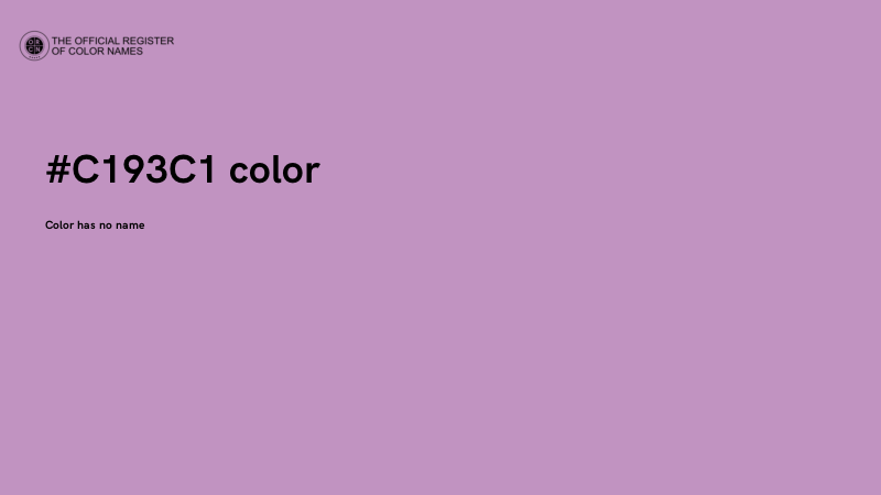 #C193C1 color image