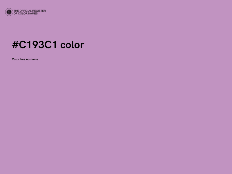 #C193C1 color image