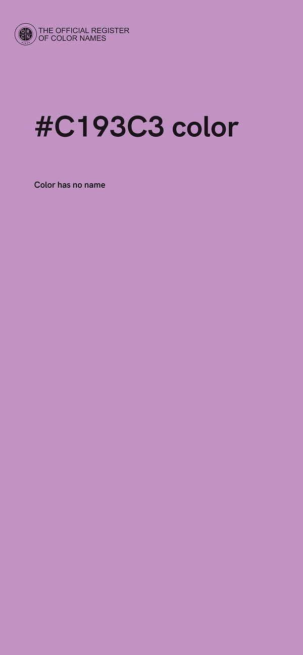 #C193C3 color image