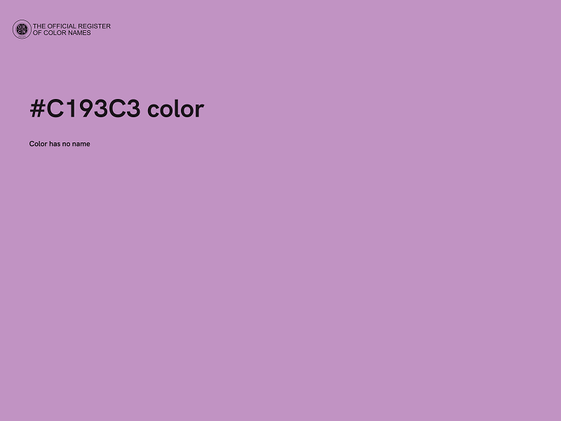 #C193C3 color image