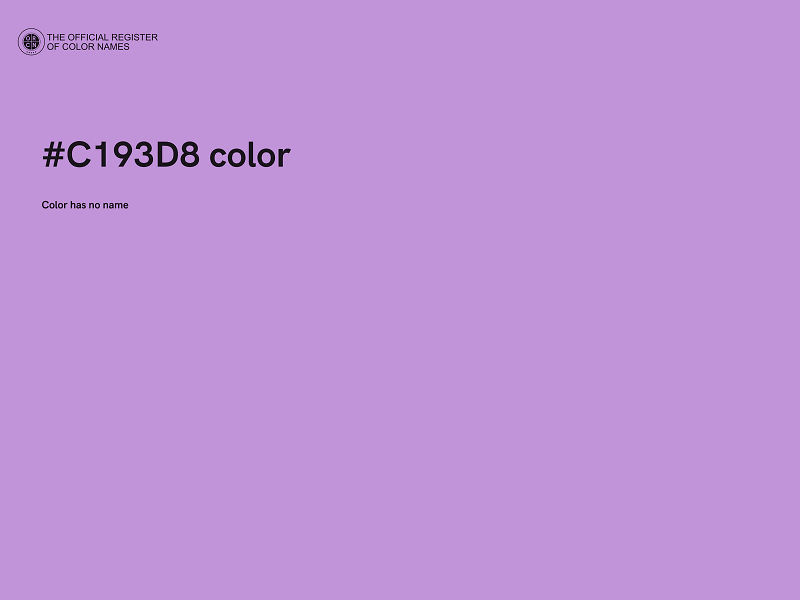 #C193D8 color image