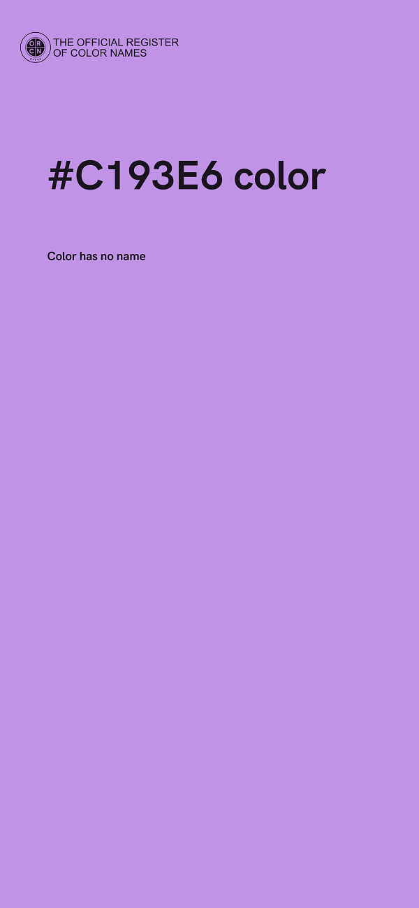#C193E6 color image