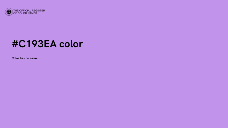 #C193EA color image