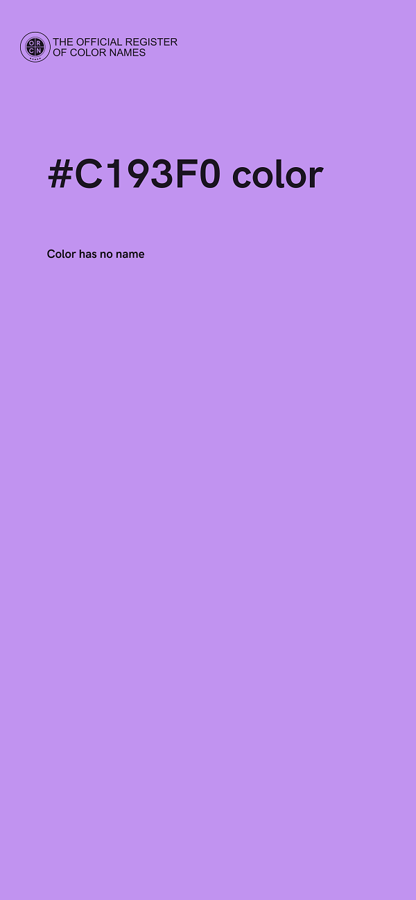 #C193F0 color image
