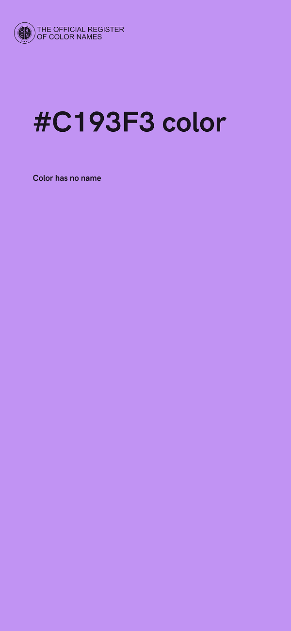 #C193F3 color image