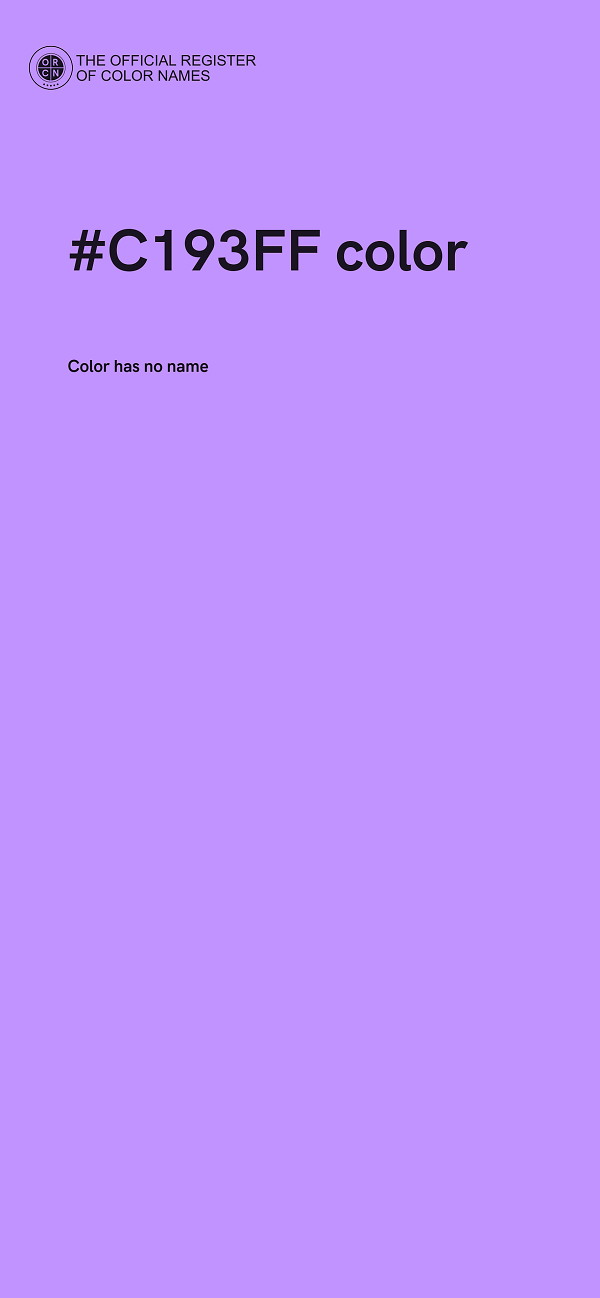 #C193FF color image