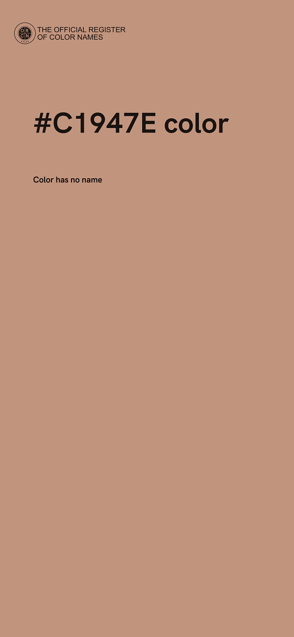 #C1947E color image