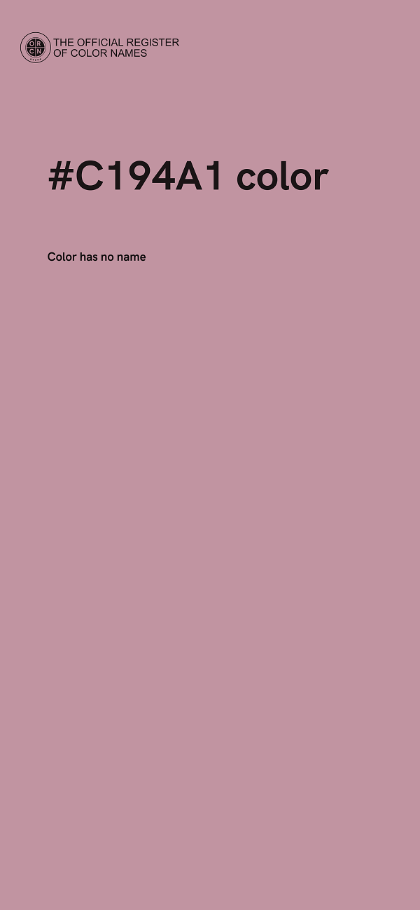 #C194A1 color image