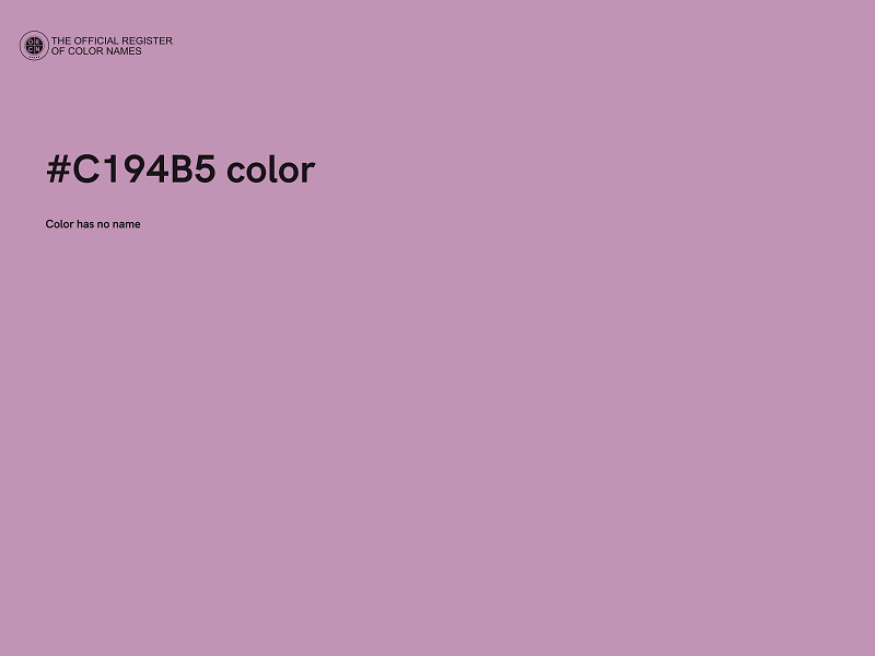 #C194B5 color image