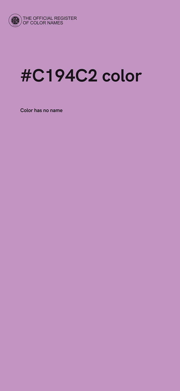 #C194C2 color image