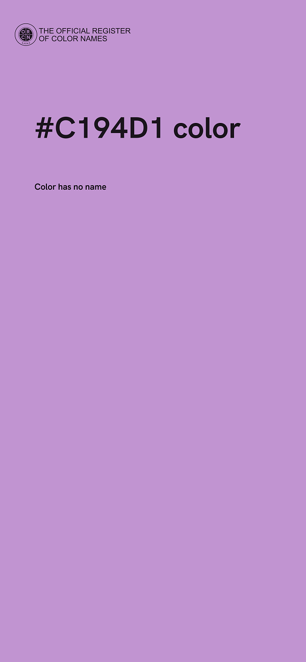 #C194D1 color image