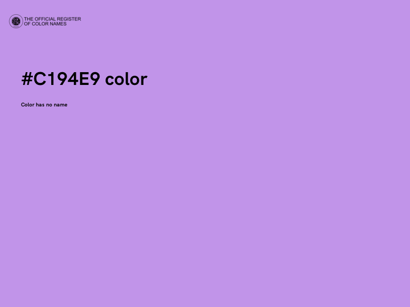 #C194E9 color image