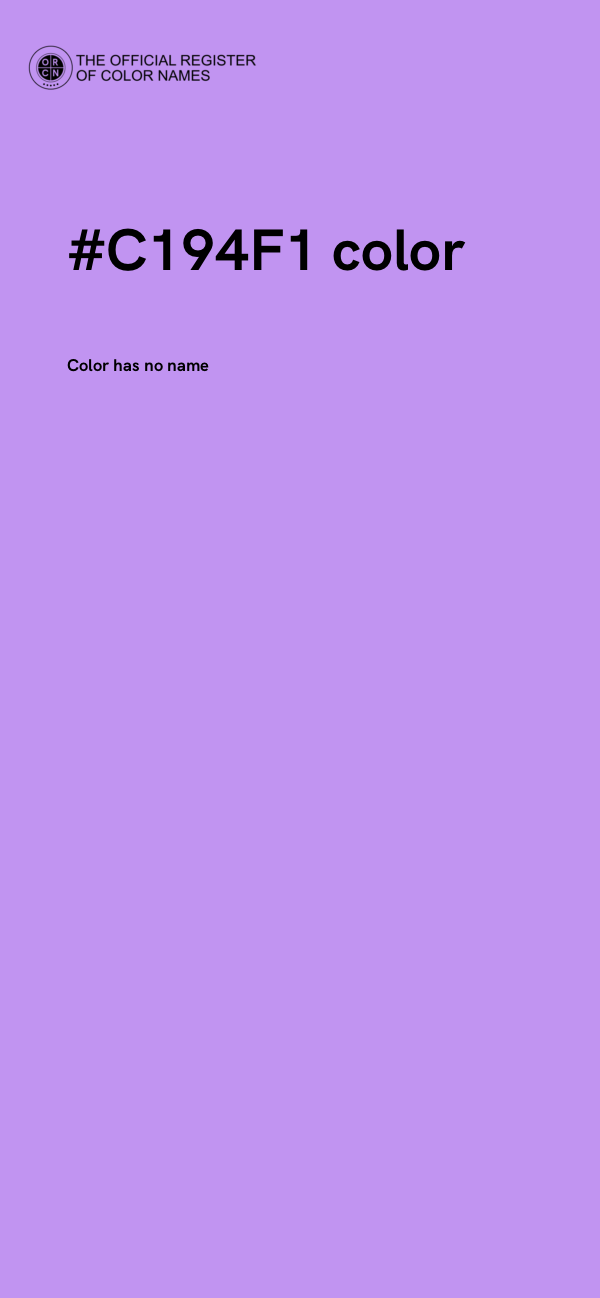 #C194F1 color image