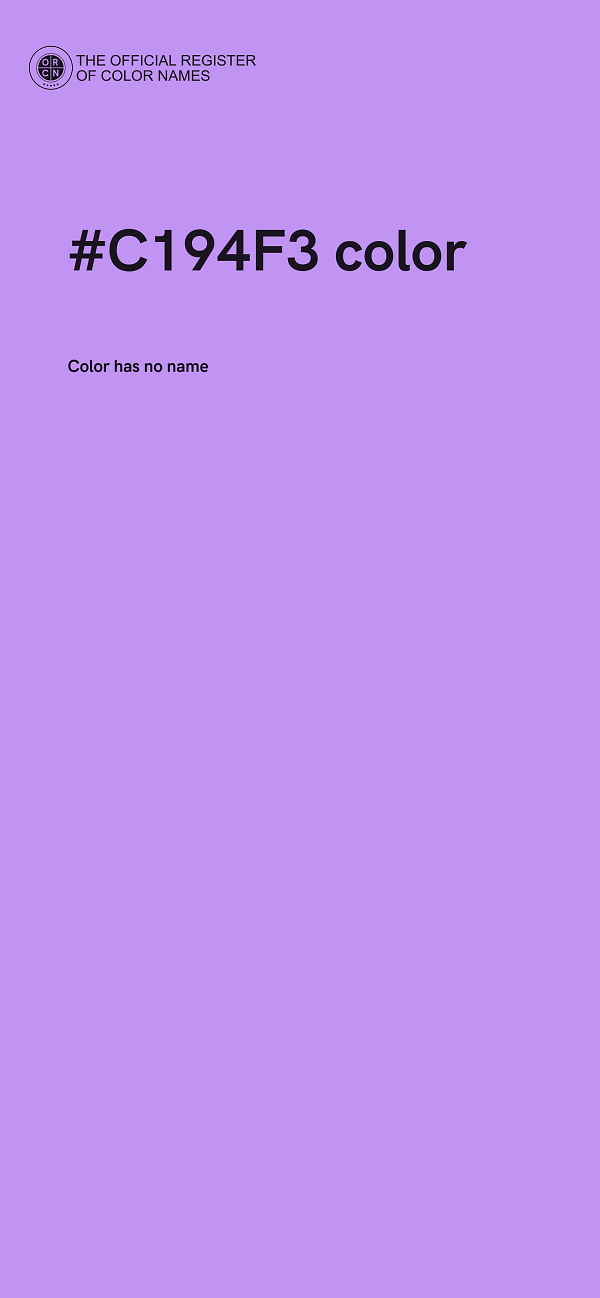 #C194F3 color image