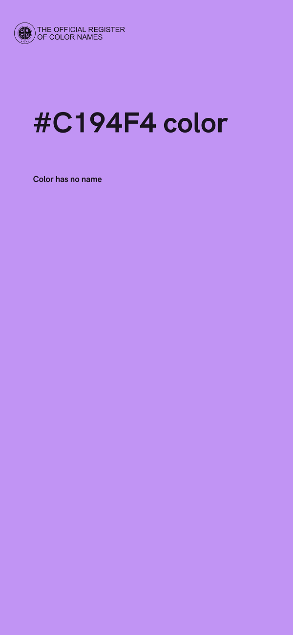 #C194F4 color image