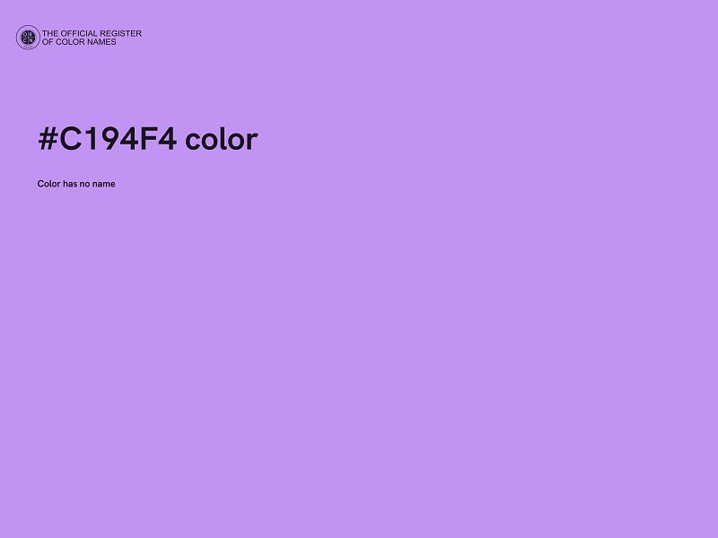 #C194F4 color image