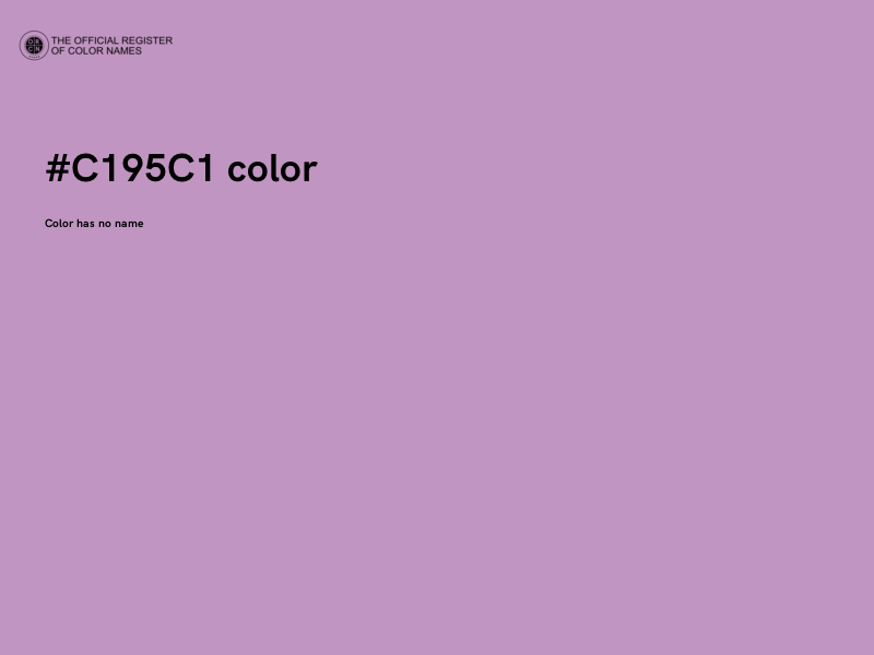 #C195C1 color image