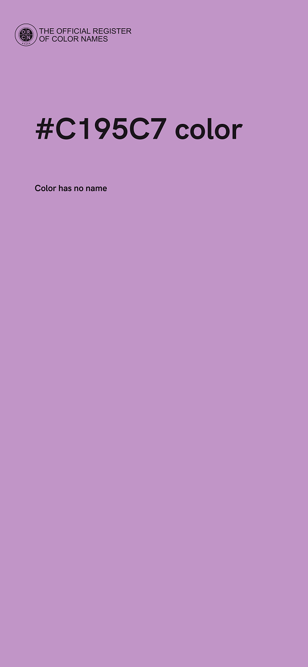 #C195C7 color image