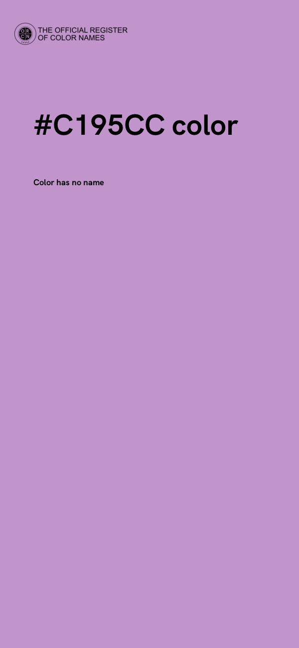 #C195CC color image