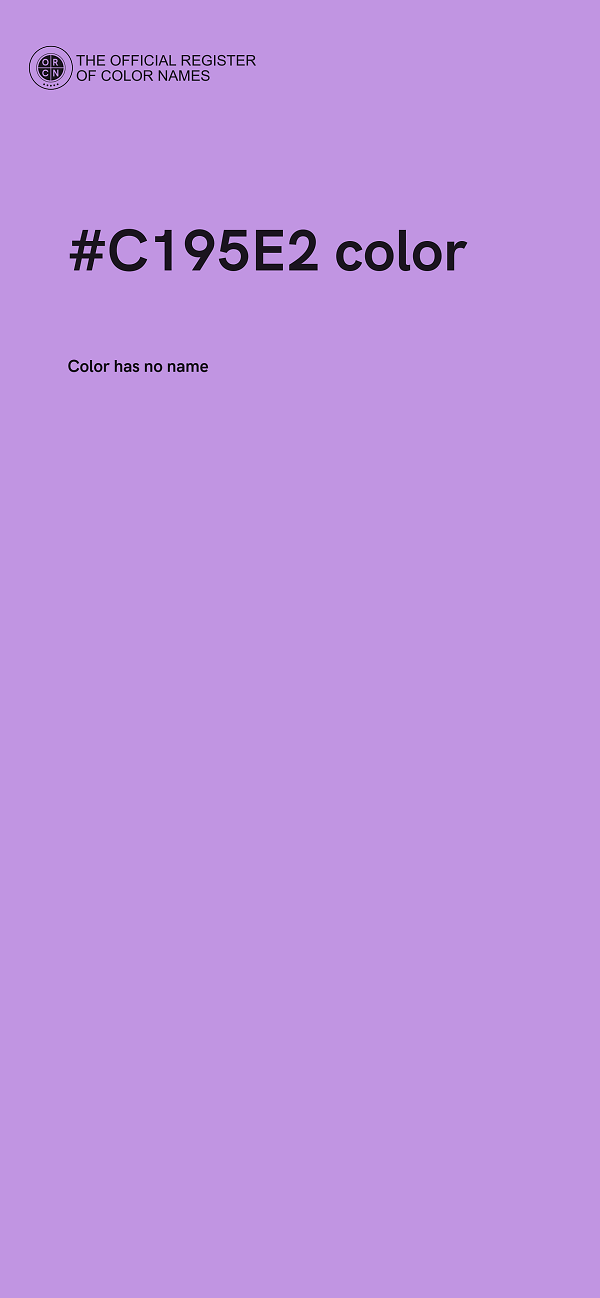 #C195E2 color image