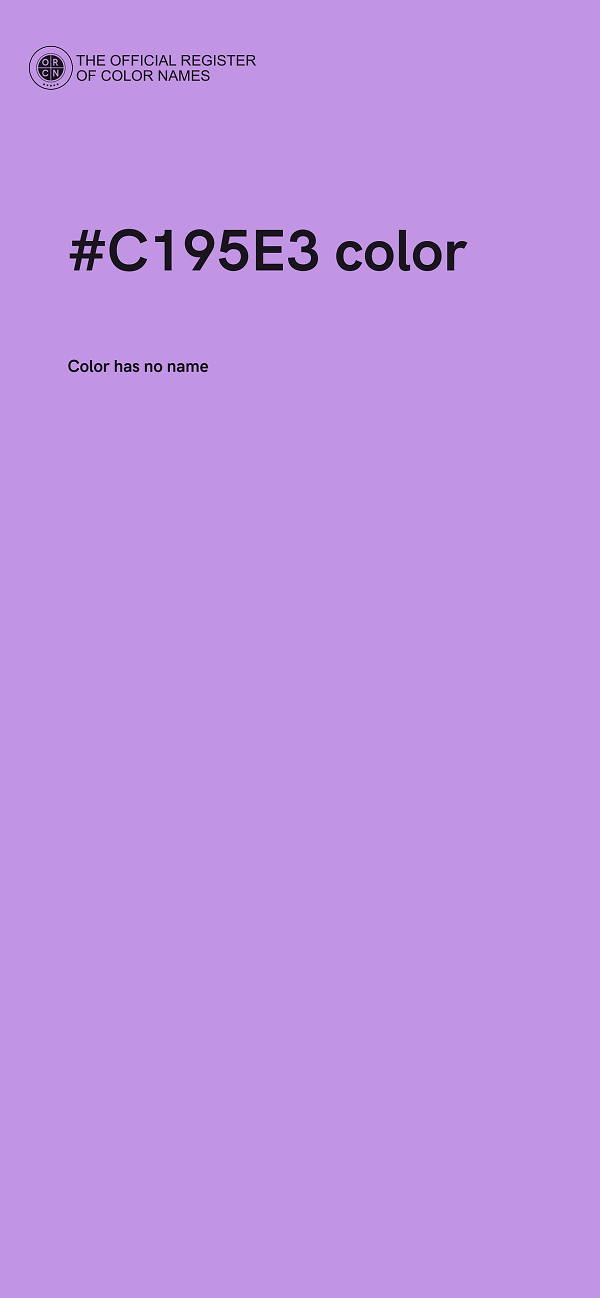 #C195E3 color image