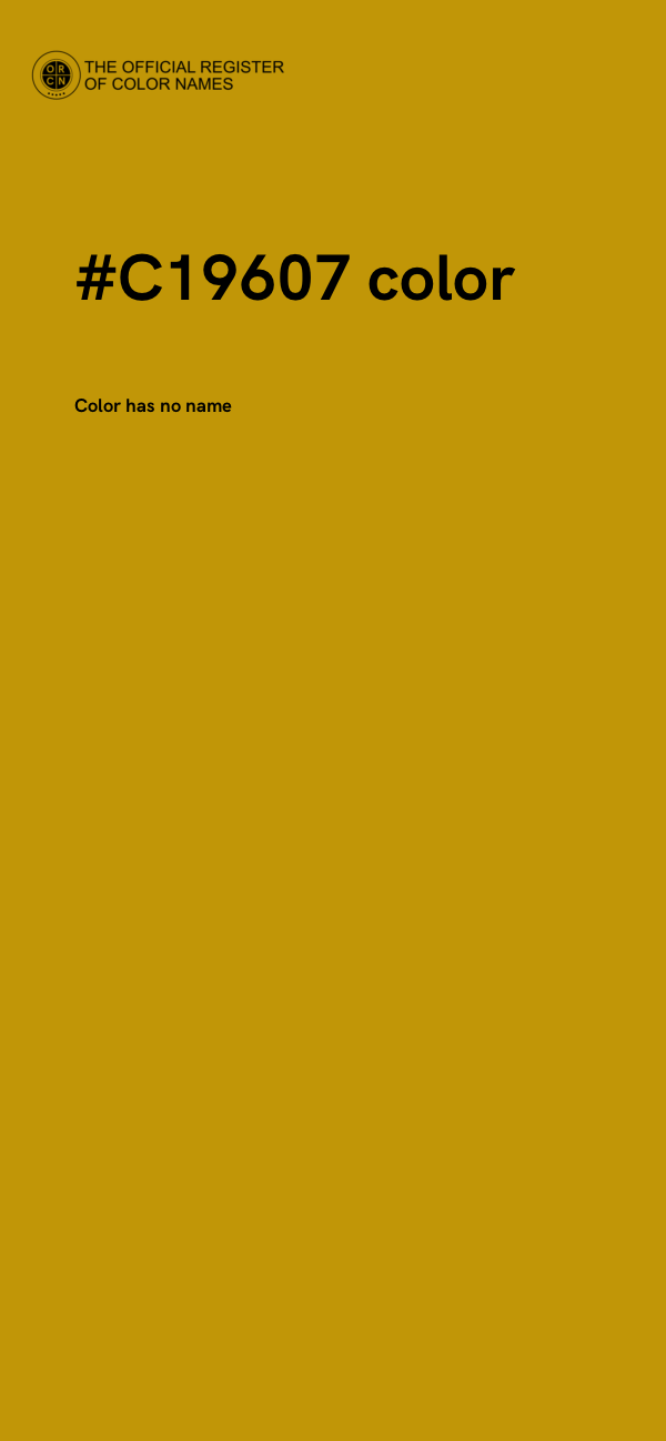 #C19607 color image