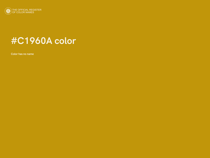 #C1960A color image