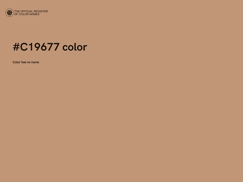 #C19677 color image