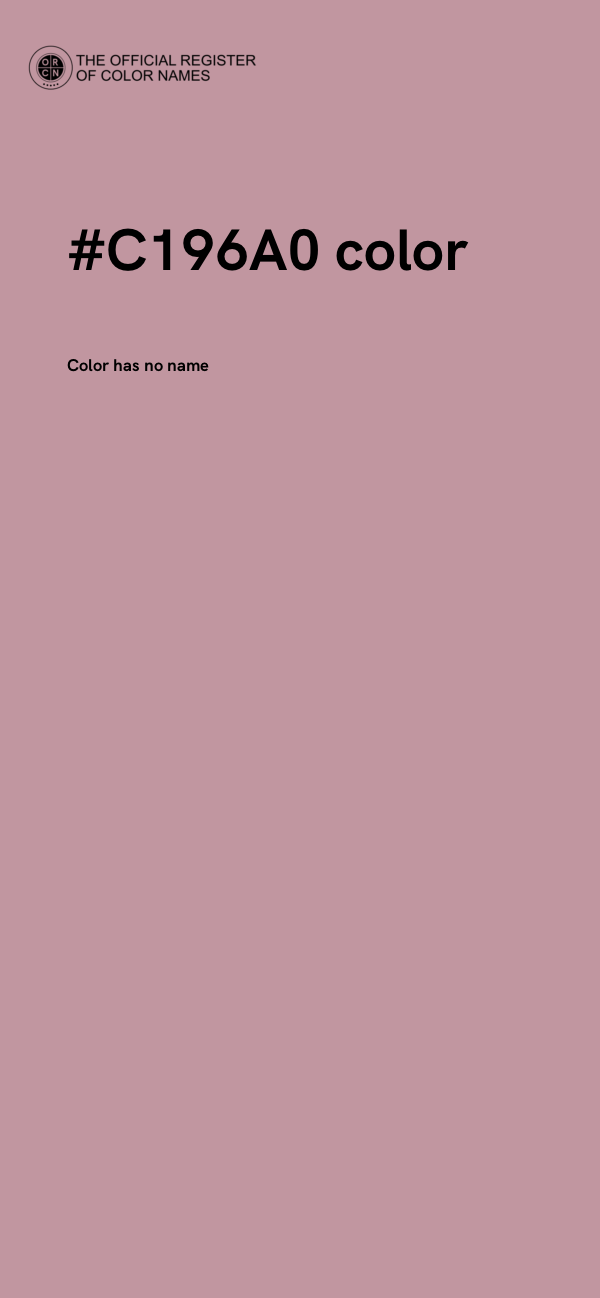 #C196A0 color image